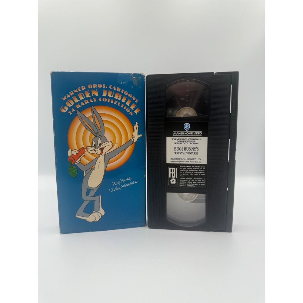 Bugs Bunny Wacky Adventures VHS‎ Golden Jubilee 24 Karat Collection Looney Tunes
